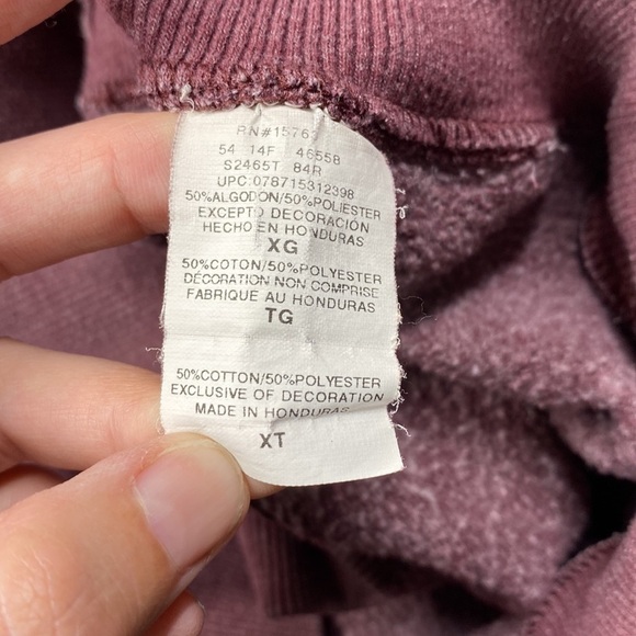 Champion Eco Burgundy Red Crewneck Sweatshirt XL - Picture 5 of 6